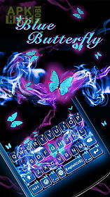 blue butterfly kika keyboard