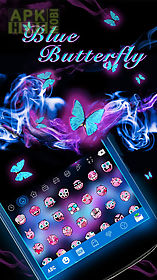 blue butterfly kika keyboard