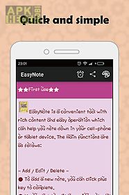 easynote - notepad widget