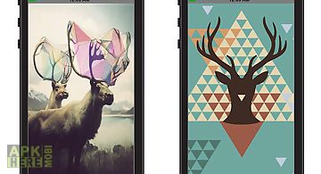 Hipster deer wallpaper