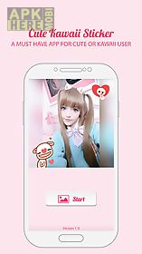 cute kawaii photo sticker