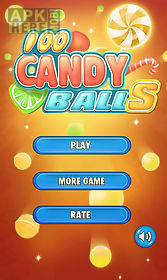 100 candy balls 3d
