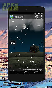 animated weather widget, clock
