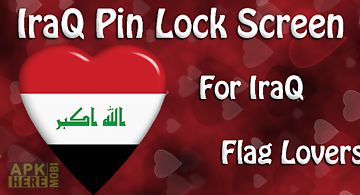 Iraq flag pin lock screen