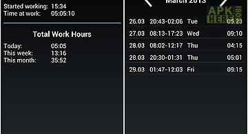 My work hours