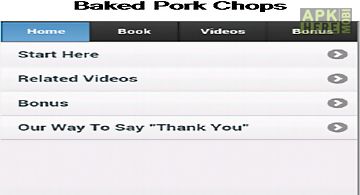 Baked pork chops