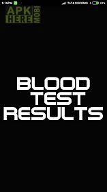 blood test results
