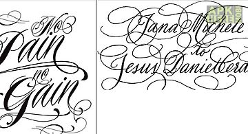 Calligraphy tatto fontart