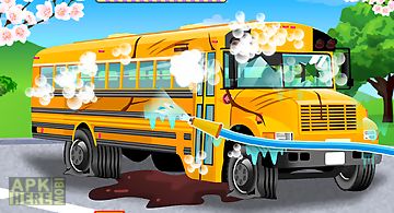 School bus car wash