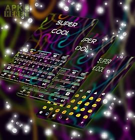 super cool neon keyboard