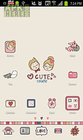 cute couple go launcher theme