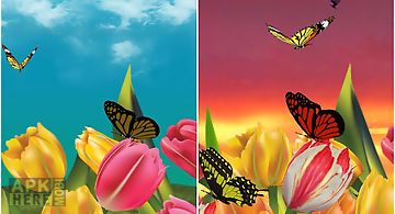 Butterfly garden 3d wallpaper
