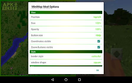 mini map mod (mcpe) 0.15.x
