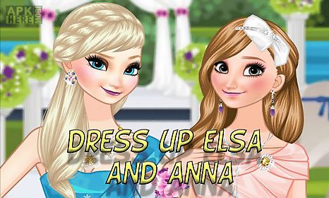 dress up elsa and anna the wedding