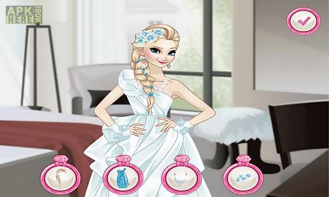 dress up elsa and anna the wedding