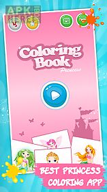 kids coloring book: princess
