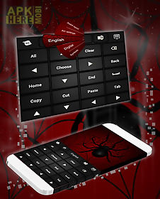 black widow keyboard theme