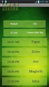 azan time for all prayers