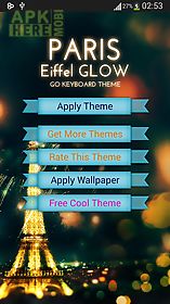 go keyboard eiffel paris glow