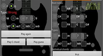 Audio guitar chord quiz - free