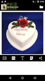 birthday cake name writer