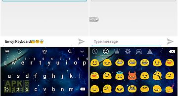 Emoji keyboard - night sky lg