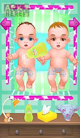 birth twins girls games