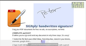 Handwritten pdf e-signatures