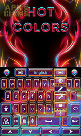 hot colors go keyboard theme