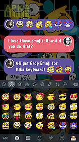 kika keyboard drop emoji pro