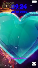 neon hearts lock screen