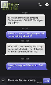 go sms pro iphoneblack themeex
