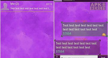 Go sms theme purple violet