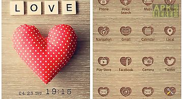 Icon & wallpaper-love heart-