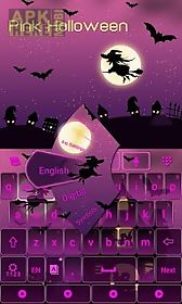 pink halloween keyboard theme