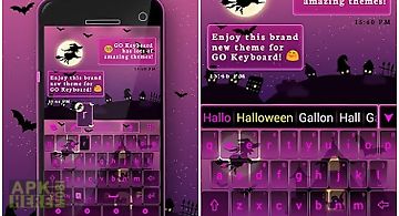 Pink halloween keyboard theme