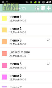 pastel note memo widget free