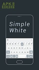 simple white keyboard theme