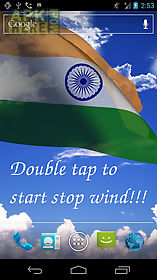 3d india flag  live wallpaper