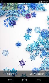 beautiful snowflakes lwp live wallpaper