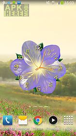 flower clock  live wallpaper