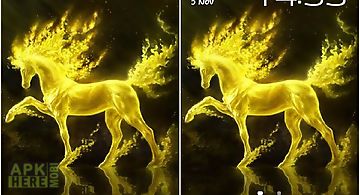 Golden horse Live Wallpaper