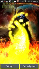 grim reaper flame of death lwp live wallpaper