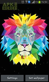 neon lion live wallpaper