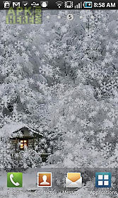 snow cabin  live wallpaper