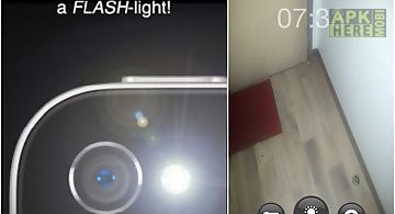 Flash light+camera+clock