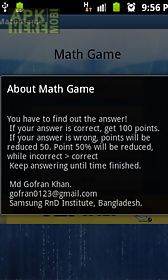 math brain game pro