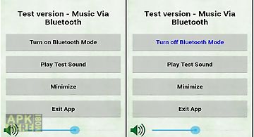 Test music via bluetooth