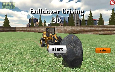 bulldozer driving 3d