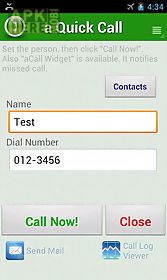 a quick call - simple contacts